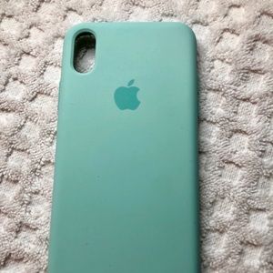 Apple iPhone X Marine Green silicone case